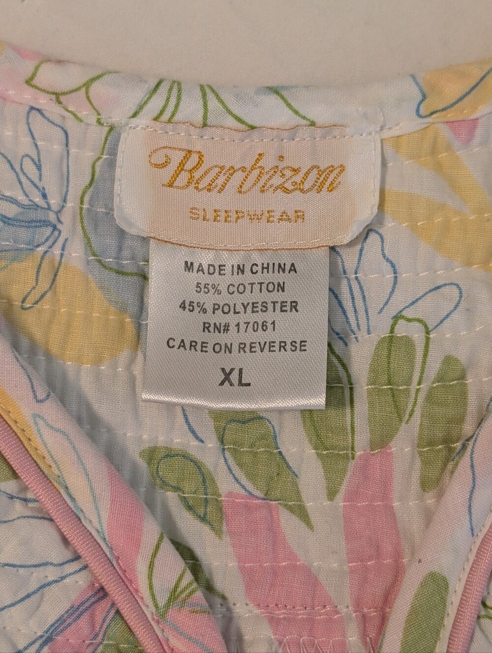 Barbizon Sleepwear Muumuu House dress Traditional Robe Floral Vtg Retro XL Mumu - Picture 7 of 12